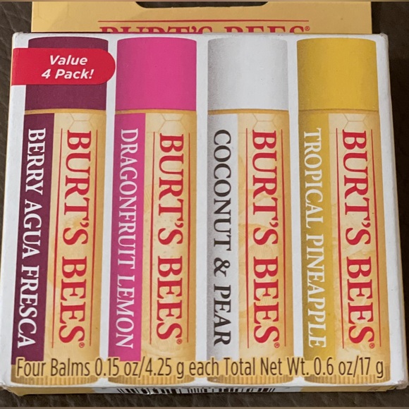Burt's Bees Lip Balm β Tropical Retreat 4 Pack Set - Picture 6 of 16